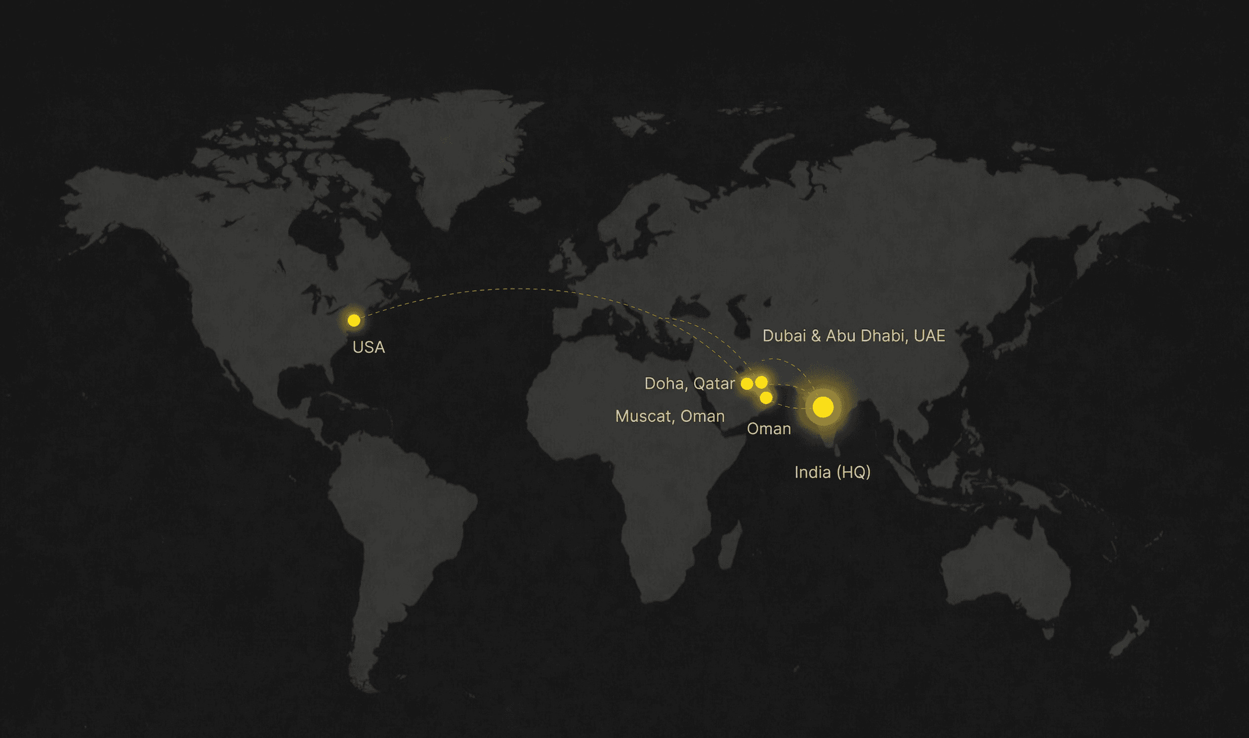 House of Media Global Presence Map